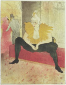 Henri de Toulouse-Lautrec - Elles: The Seated Clowness, Miss Cha‑u‑Kao (La Clownesse assise; Mademoiselle Cha‑u‑Kao), 1896