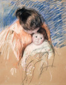 Mary Cassatt - Sketch of a Mother Looking Down at Thomas, ca. 1893
