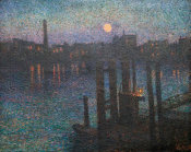 Maximilien Luce - Port of London, Night, 1894