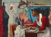 Francis Criss - Alma Sewing, ca. 1935