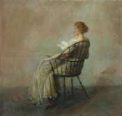 Thomas Wilmer Dewing - A Reading (or Woman in Windsor Chair), ca. 1909