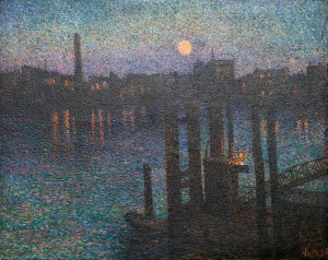 Maximilien Luce - Port of London, Night, 1894