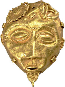 Baule Artist - Miniature Mask Pendant, Nineteenth century or earlier