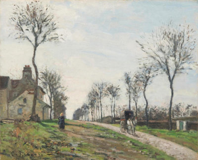 Camille Pissarro - Road to Marly, ca. 1870