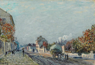 Alfred Sisley - Une rue à Marly, 1876
